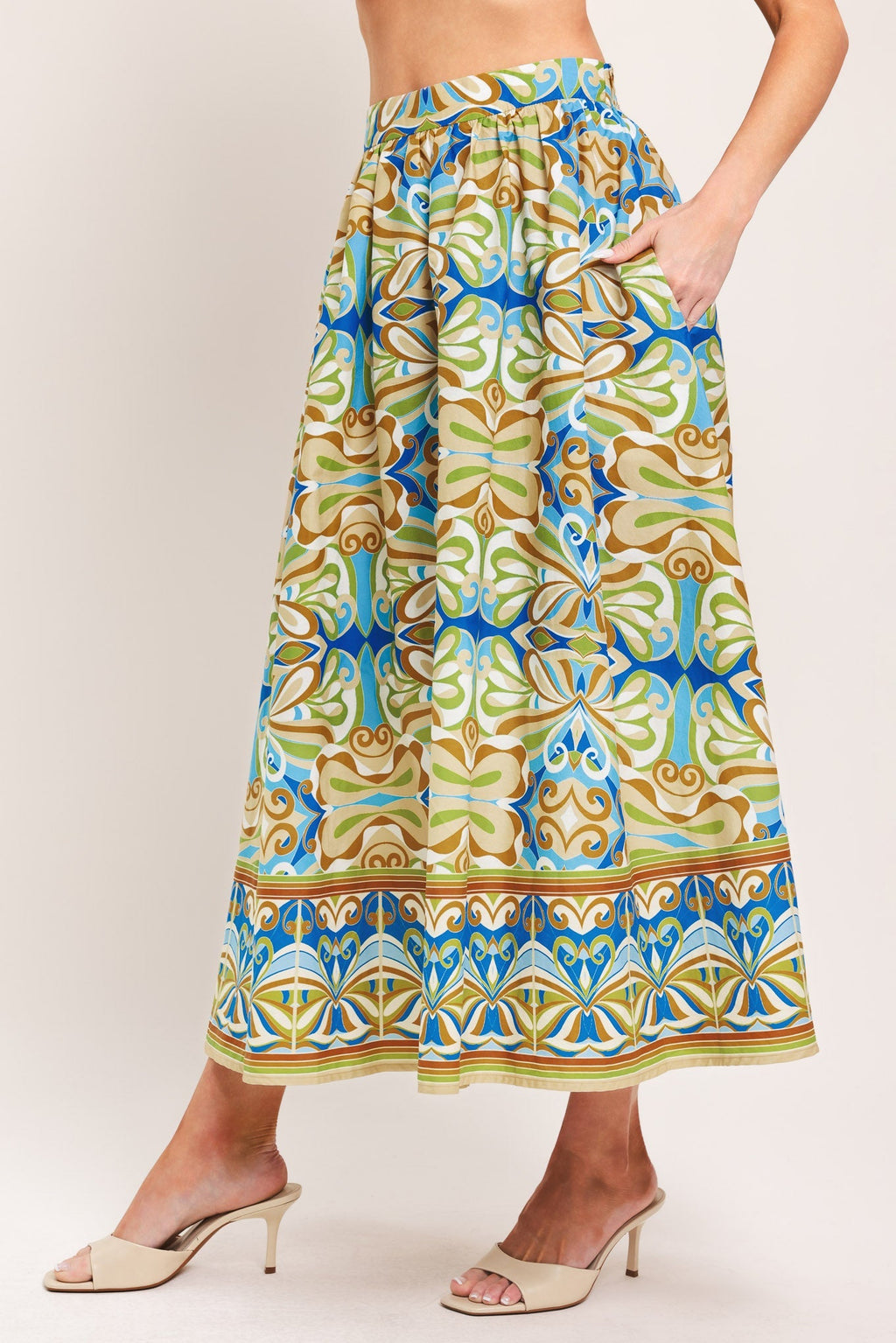 ISLAND MOSAIC WOVEN FULL SKIRT Flying Tomato