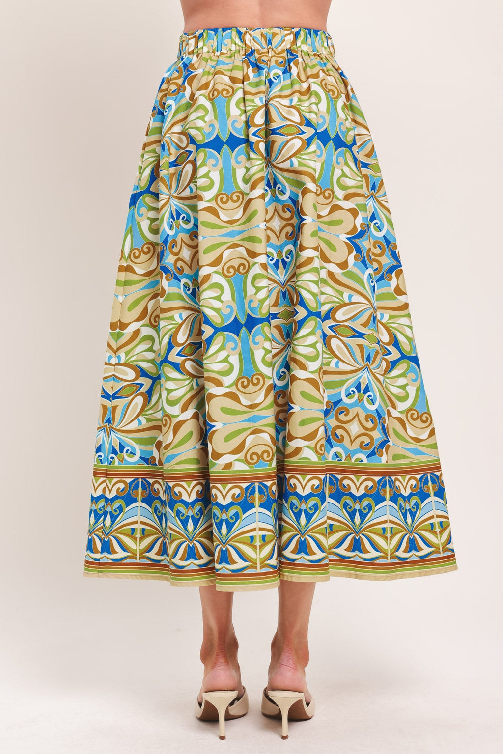 ISLAND MOSAIC WOVEN FULL SKIRT Flying Tomato