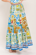 SICILIAN SUMMER WOVEN MAXI SKIRT Flying Tomato