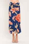 DEEP SEA BLOOM POWER MESH MIDI SKIRT Flying Tomato