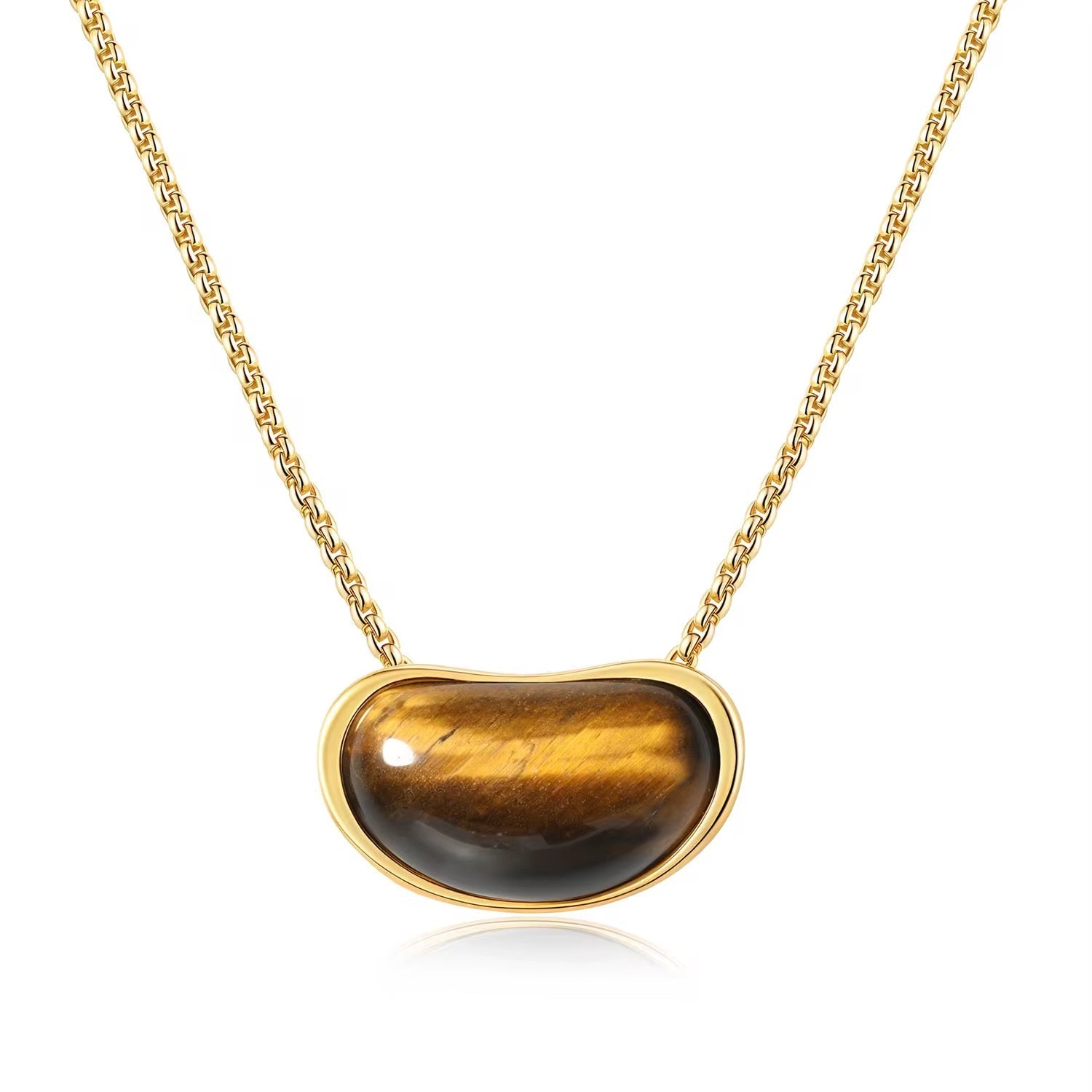 Angie Tiger Eye Pendant Necklace