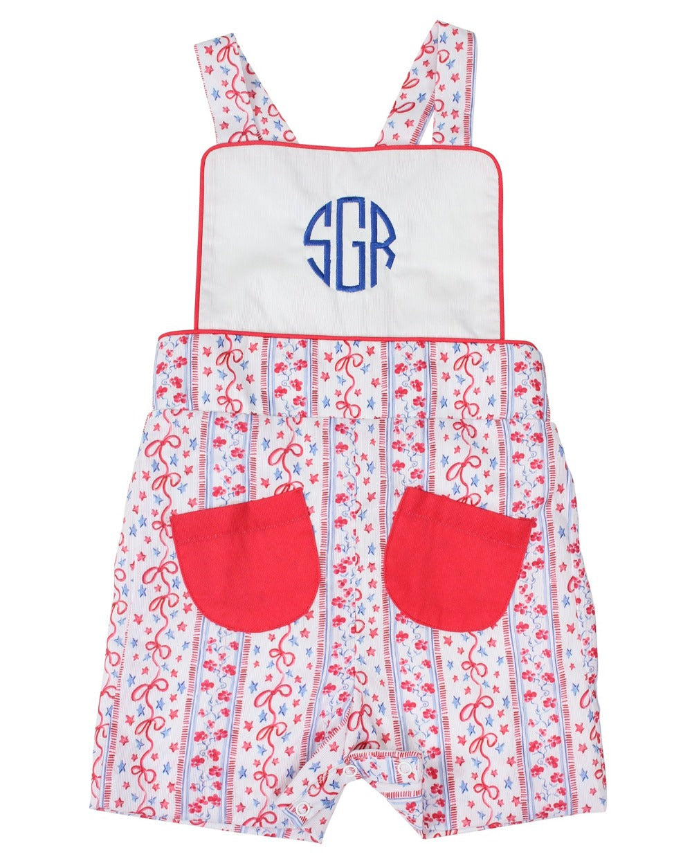 Stars and Stripes Shortall- FINAL SALE Smockingbird