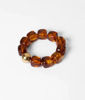 Pebbles Brown Stretchy Bracelet