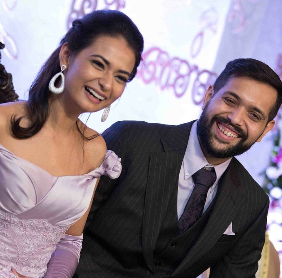 Rose Manor - Beaded Floral lace off-the-shoulder mermaid soft silky satin prom dress colored wedding dress