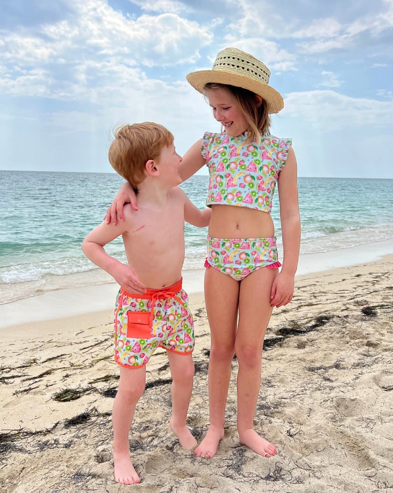 Tropical Fruit Tankini-FINAL SALE Smockingbird