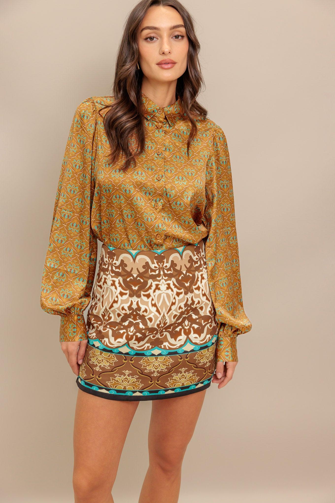 MOROCCAN MUSE WOVEN SKORT Flying Tomato
