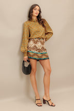 MOROCCAN MUSE WOVEN SKORT Flying Tomato