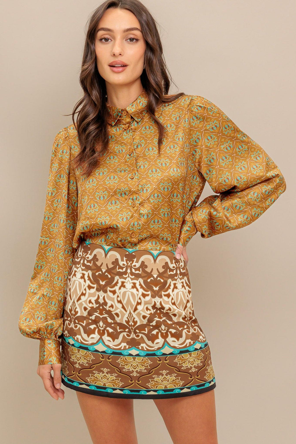 MOROCCAN MUSE WOVEN SKORT Flying Tomato