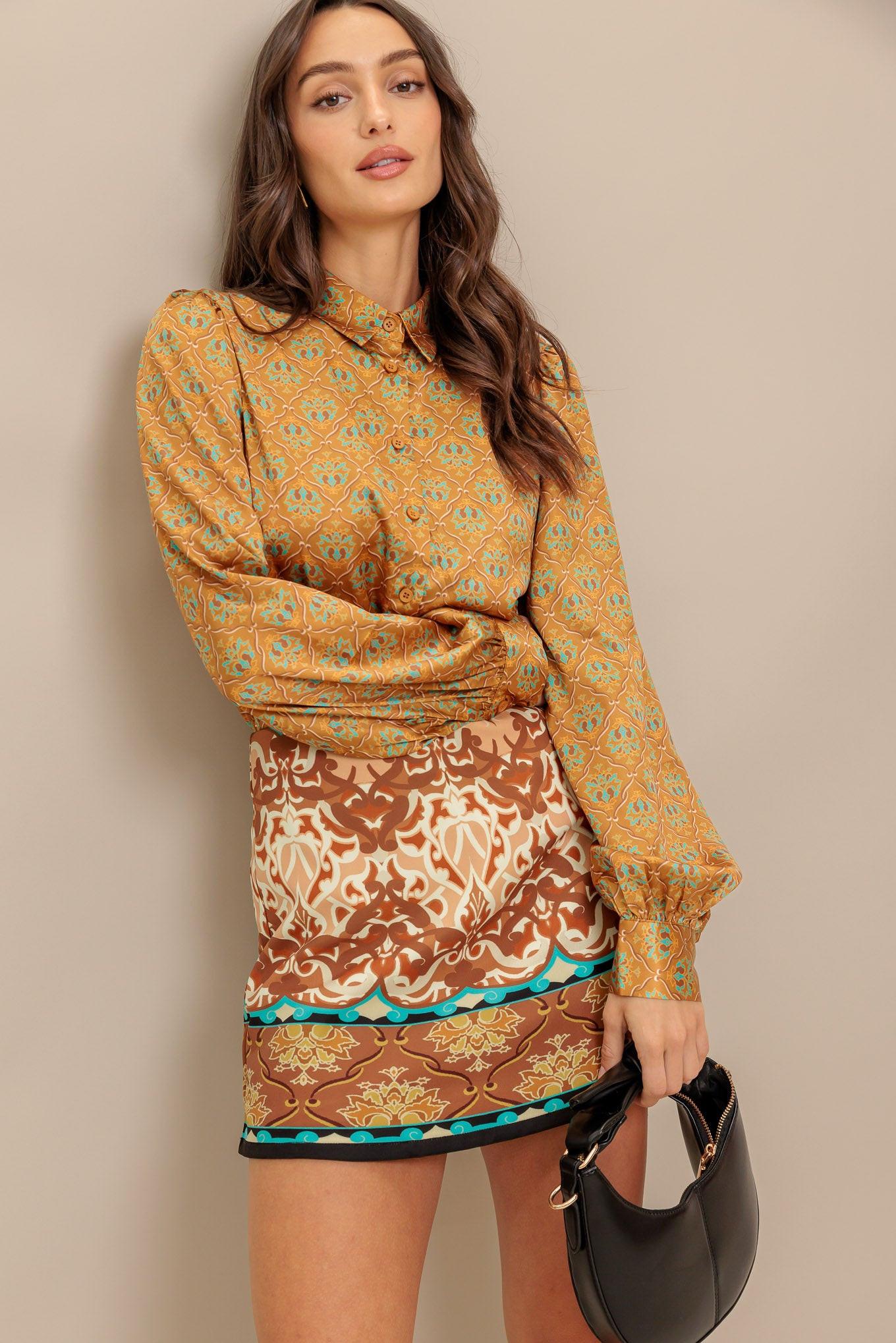 MOROCCAN MUSE WOVEN SKORT Flying Tomato
