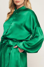 CELEBRATION TIME WOVEN SATIN ROMPER Flying Tomato