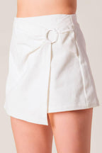 YOUNG AT HEART WHITE WOVEN SKORT Flying Tomato