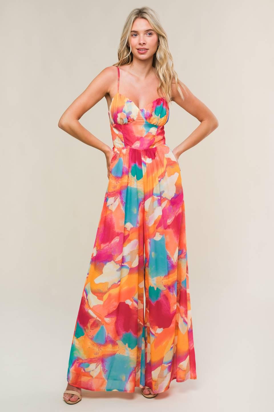 SWEETEST STYLE WOVEN JUMPSUIT Flying Tomato