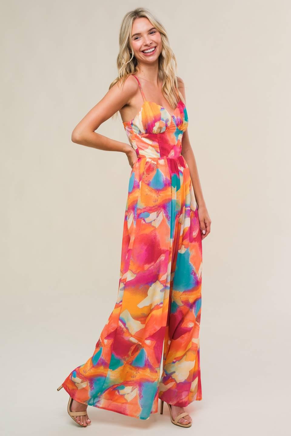 SWEETEST STYLE WOVEN JUMPSUIT Flying Tomato