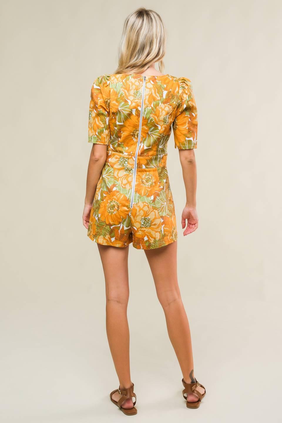 ITALIAN ROMANCE WOVEN SKORT ROMPER Flying Tomato