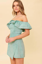 YOURS TO KEEP NAVY WOVEN ROMPER Flying Tomato