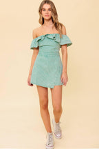 YOURS TO KEEP NAVY WOVEN ROMPER Flying Tomato