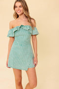 YOURS TO KEEP NAVY WOVEN ROMPER Flying Tomato