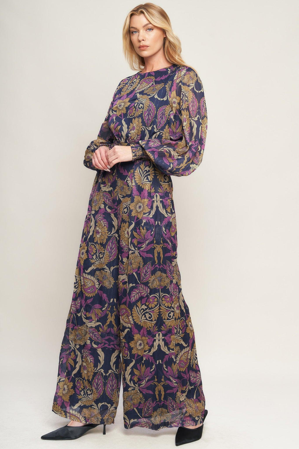 WHISPERING PINES WOVEN JUMPSUIT Flying Tomato