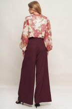 SWEET REMINISCENCE WOVEN WIDE LEG PANTS Flying Tomato