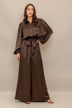 SUGAR BROWNIE WOVEN JUMPSUIT Flying Tomato
