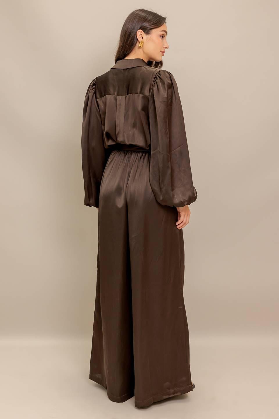 SUGAR BROWNIE WOVEN JUMPSUIT Flying Tomato