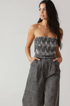DELICATE TOUCH DENIM JUMPSUIT Flying Tomato