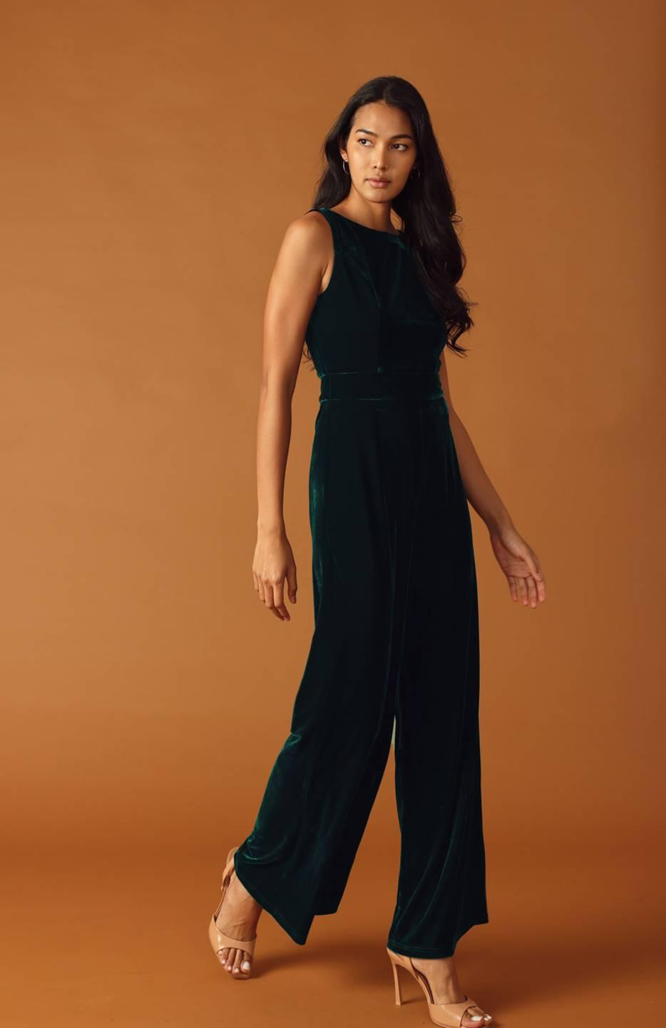 FINAL TOUCHES VELVET JUMPSUIT Flying Tomato