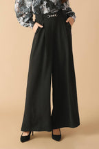 SWEET HARMONY BLACK WOVEN PANTS Flying Tomato