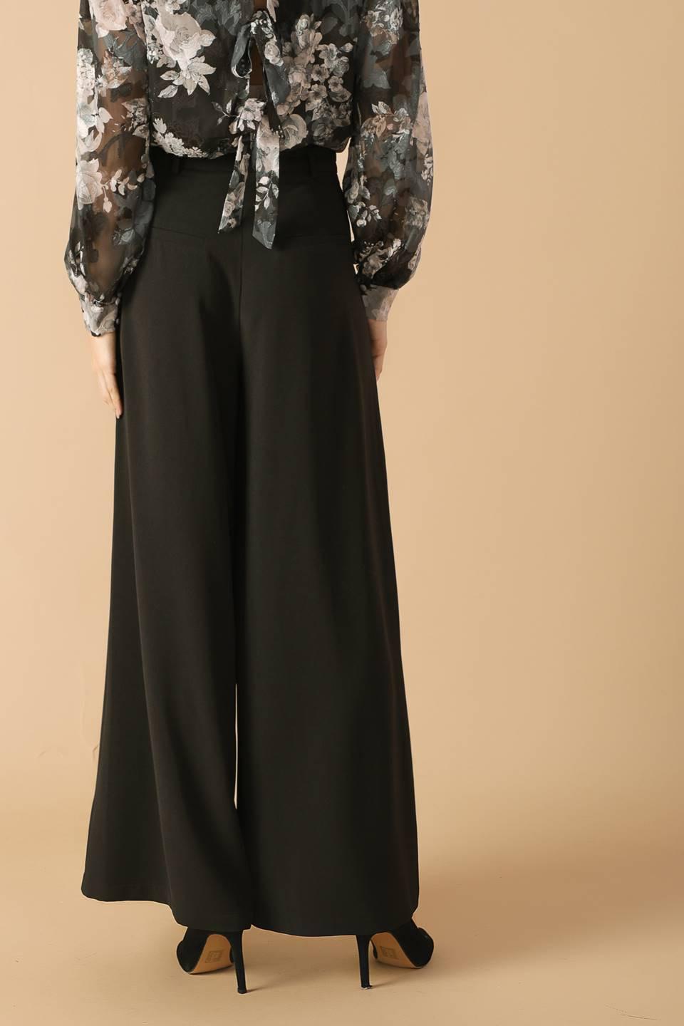 SWEET HARMONY BLACK WOVEN PANTS Flying Tomato