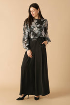 SWEET HARMONY BLACK WOVEN PANTS Flying Tomato