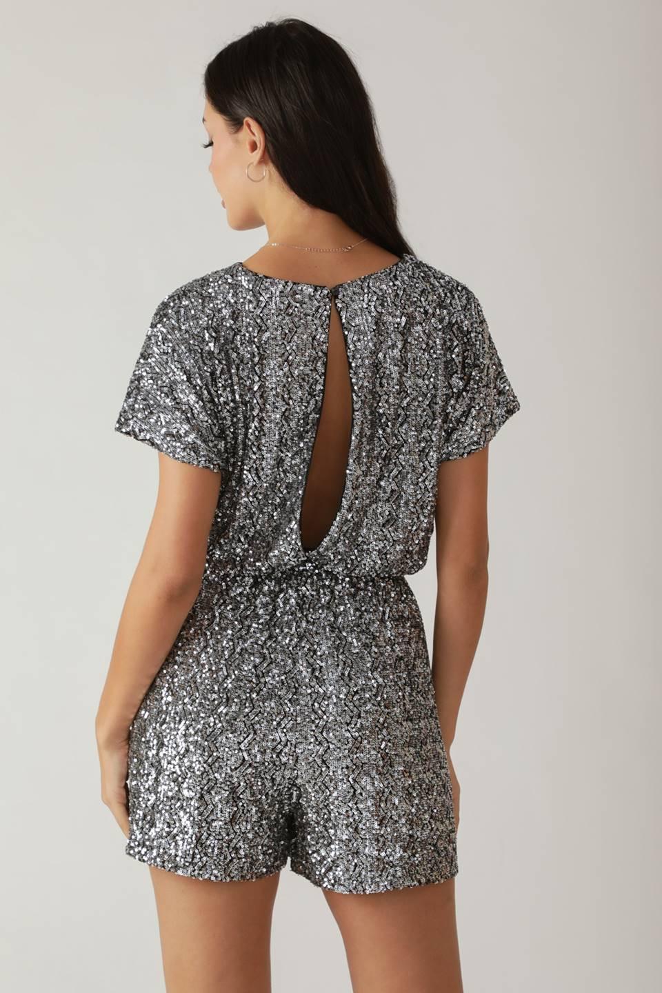 TIME FLIES SEQUIN ROMPER Flying Tomato