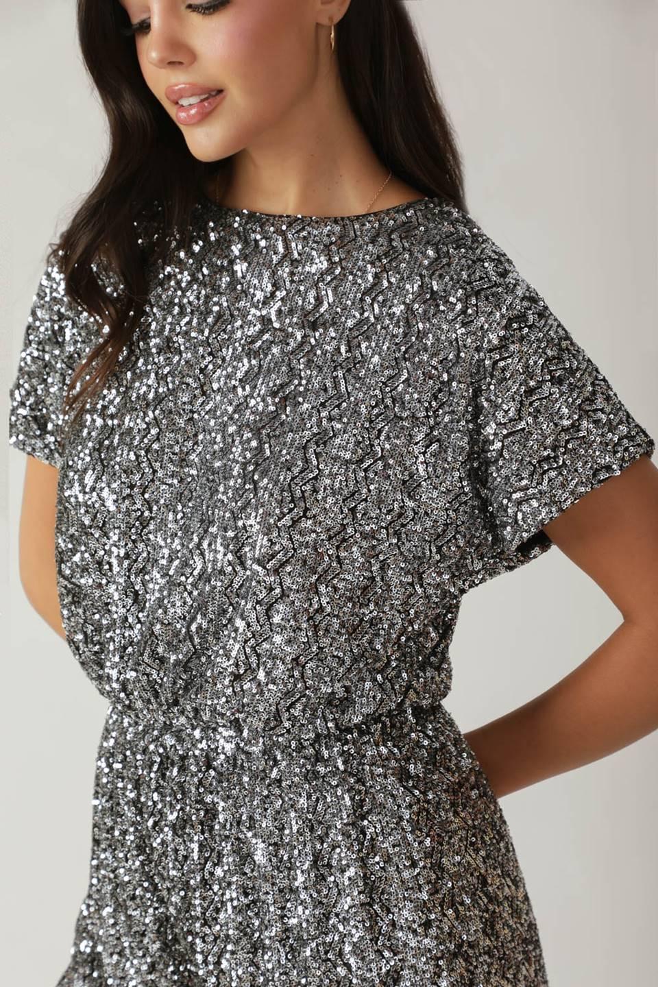 TIME FLIES SEQUIN ROMPER Flying Tomato