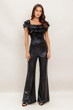 ANGEL EYES COATED WOVEN JUMPSUIT Flying Tomato