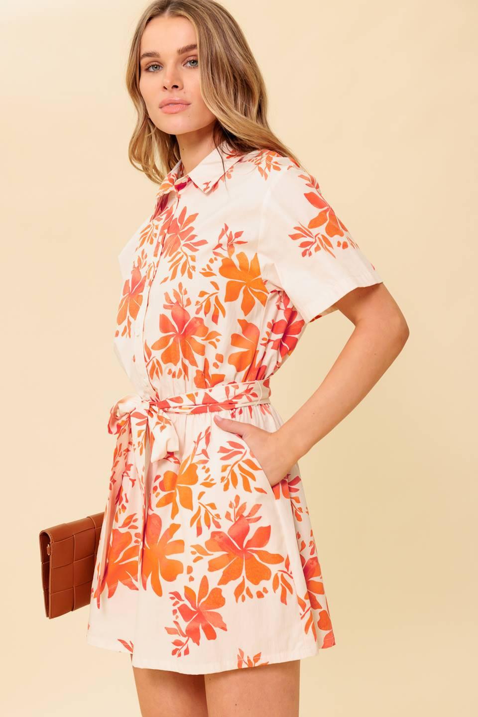 SOUTHERNMOST CHARM WOVEN ROMPER Flying Tomato