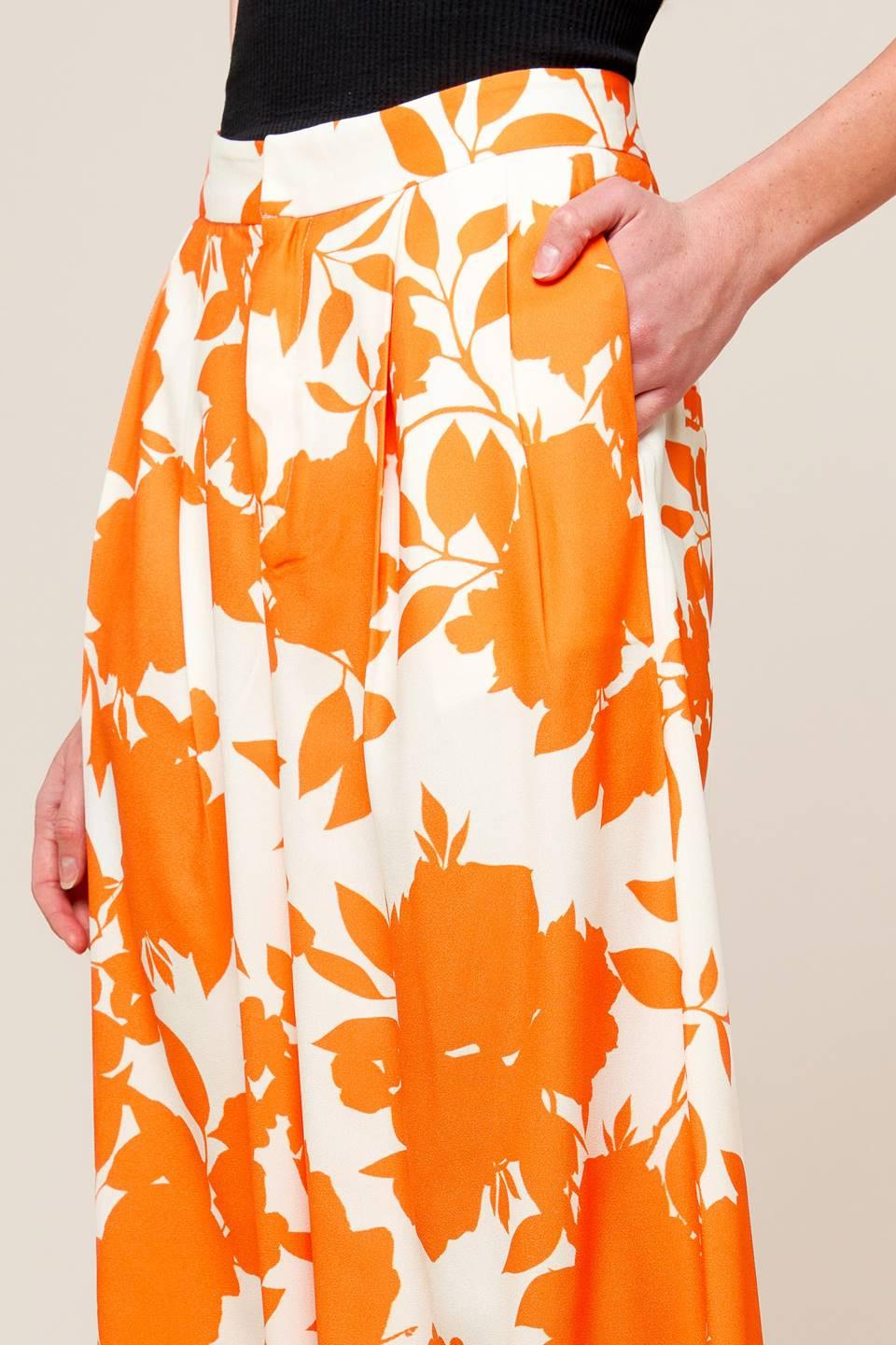 TIME FOR ORANGE TEA WOVEN PANTS Flying Tomato