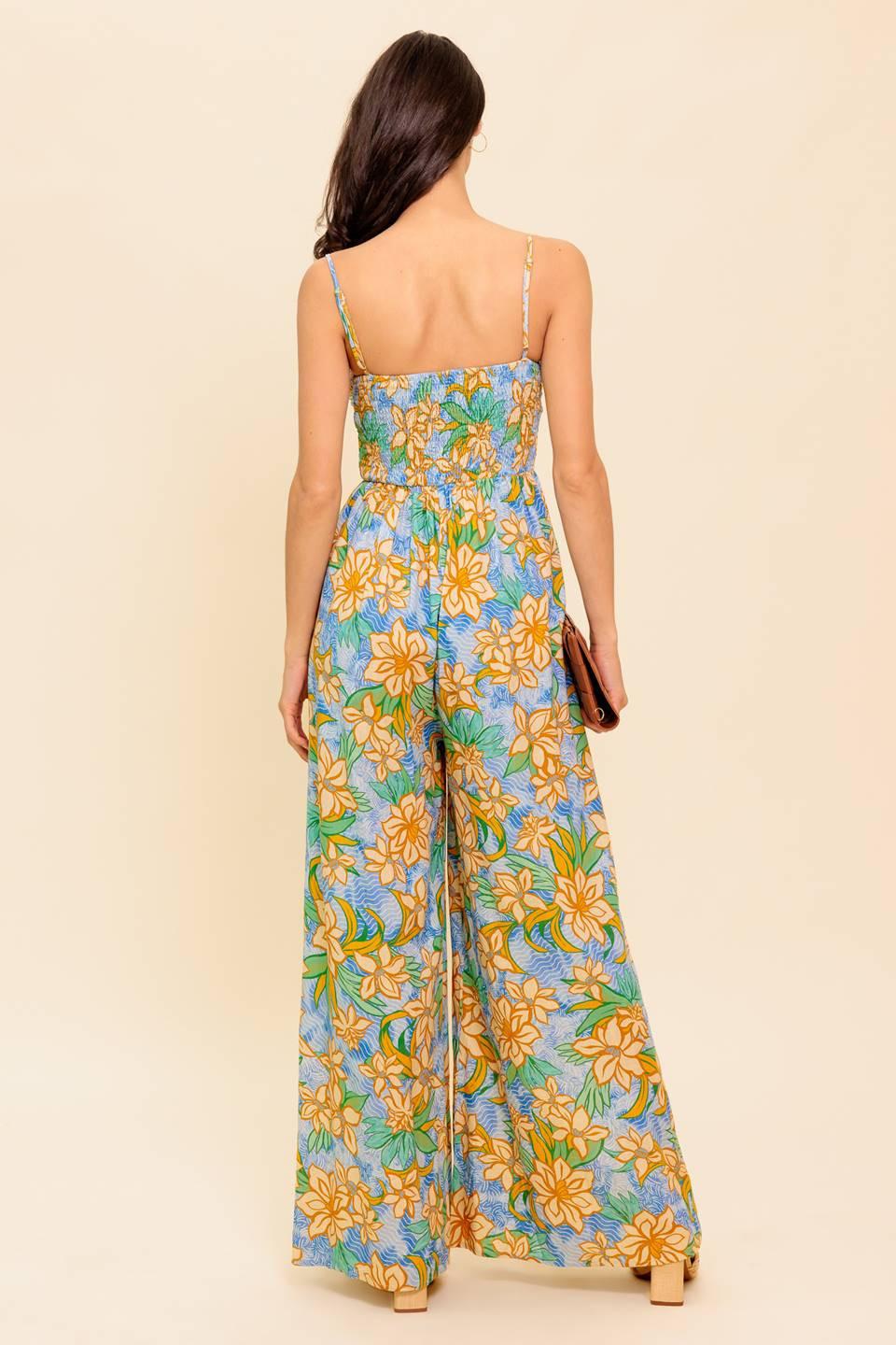BY CHANCE BLUE WOVEN JUMPSUIT Flying Tomato