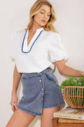 DISTANT SUN DENIM SKORT Flying Tomato