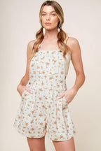 INVITE ONLY OFF WHITE WOVEN ROMPER Flying Tomato