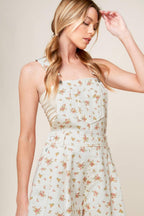 INVITE ONLY OFF WHITE WOVEN ROMPER Flying Tomato