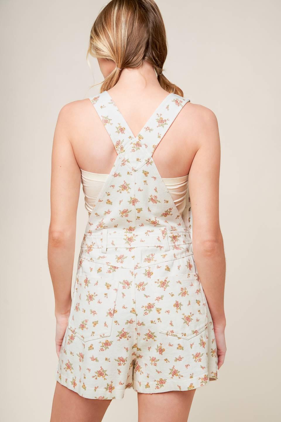 INVITE ONLY OFF WHITE WOVEN ROMPER Flying Tomato