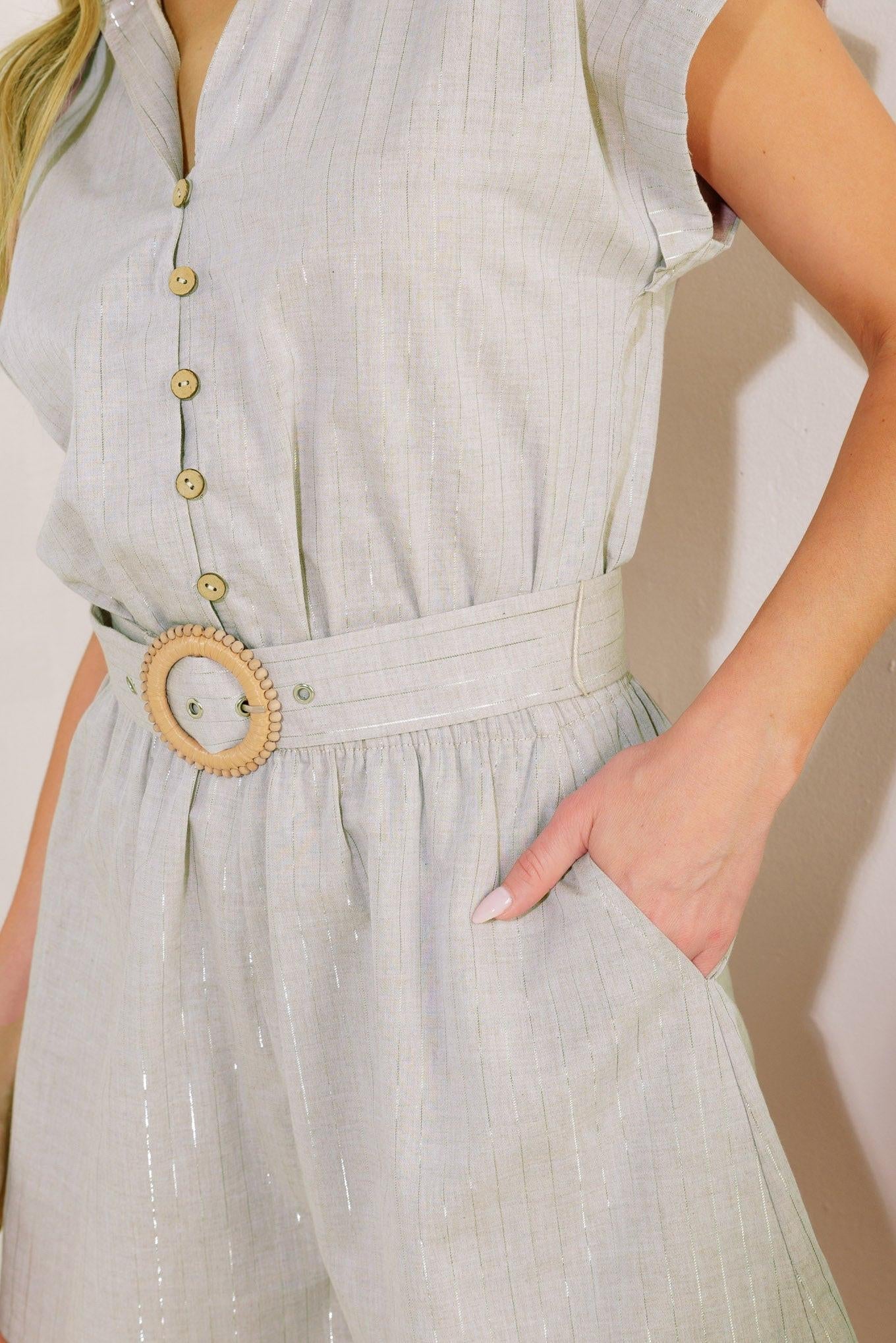 CALM REFLECTIONS WOVEN ROMPER Flying Tomato