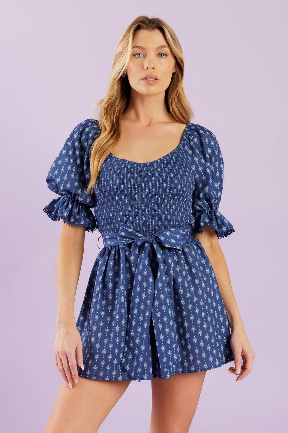 STAY ON YOUR MIND WOVEN ROMPER Flying Tomato