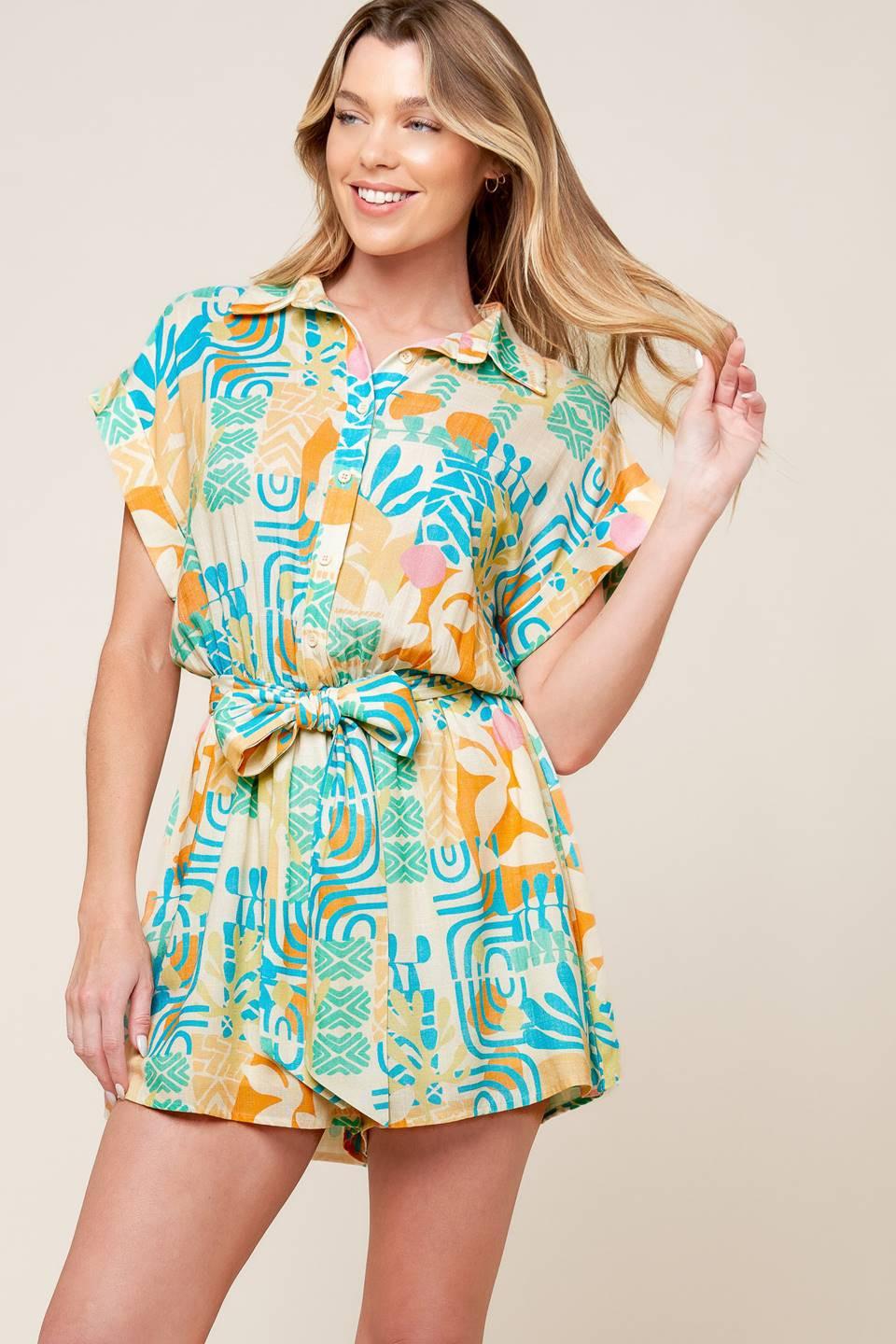 SOMETHING SPECIAL WOVEN ROMPER Flying Tomato