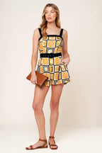 PERFECT TIMING WOVEN ROMPER Flying Tomato