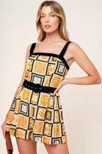 PERFECT TIMING WOVEN ROMPER Flying Tomato