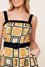 PERFECT TIMING WOVEN ROMPER Flying Tomato