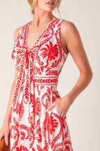 COLETTE DREAM RED WOVEN JUMPSUIT Flying Tomato