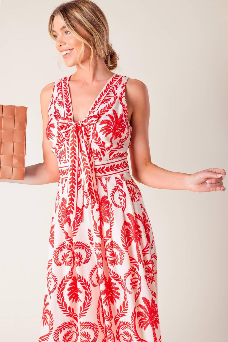 COLETTE DREAM RED WOVEN JUMPSUIT Flying Tomato