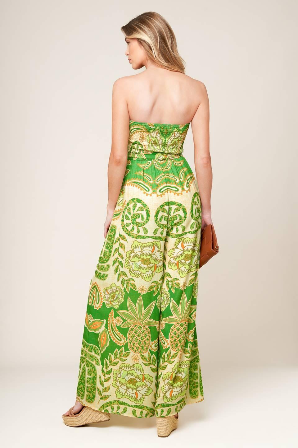 CAMERON MEADOW GREEN WOVEN JUMPSUIT Flying Tomato