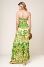 CAMERON MEADOW GREEN WOVEN JUMPSUIT Flying Tomato